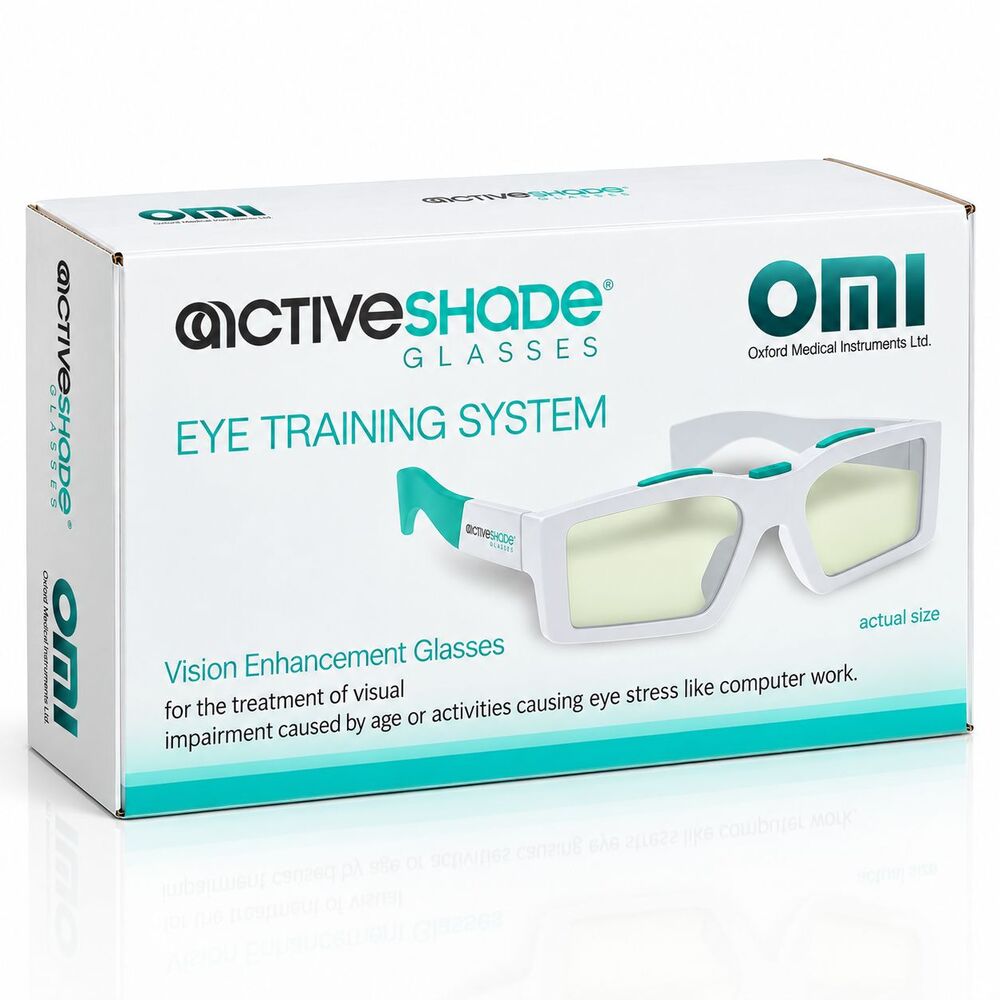 OMI ACTIVESHADE Electronic Vision Treatment Glasses Lazy Eye Training Device NEW